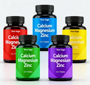 Compresse 3 in 1 di Calcio, Magnesio e Zinco a Marchio Privato, Integratore per la Salute di Ossa, Nervi e Muscoli, Pillole di Magnesio - Product Image 4