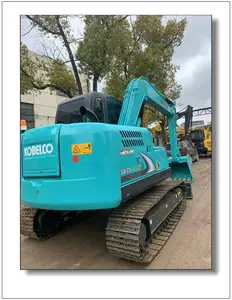 Kobelco Mini Small Excavator Used Kobelco SK75 Excavator 7.5 Ton Small Digger Sk75 In Shanghai On Sale