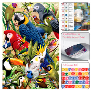 OEM ODM Perceuses AB Diamants Carrés Ronds Haut de Gamme Courts Peluches Personnalisées DIY 5D Peinture Diamantée - Product Image 2