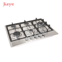 Nouveau modèle de plaque de cuisson à gaz encastrable en acier inoxydable OEM ODM à 6 brûleurs pour les grands appareils de cuisine
