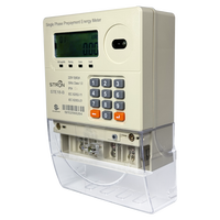 Meter Energi Cerdas Satu Fasa Stron STS Prepayment STE18-B IP54 Menawarkan Sistem Vending