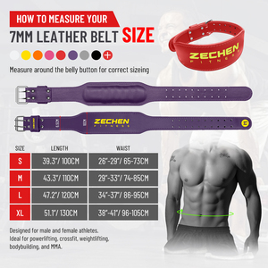Cintura di Supporto Lombare Zechen per Fitness, Powerlifting <span class=keywords><strong>e</strong></span> Sollevamento Pesi, Cintura in Pelle Resistente per Allenamento <span class=keywords><strong>e</strong></span> Potenziamento Muscolare - Product Image 2