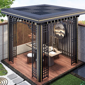 Paquete de jardín confuciano de alto rendimiento Pabellón eléctrico moderno de estilo chino para esquina Zen para todas las estaciones - Product Image 1