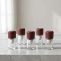 Flacon de blush en plastique rechargeable avec applicateur éponge 7 ml, blush liquide portable, gloss à lèvres, emballage cosmétique