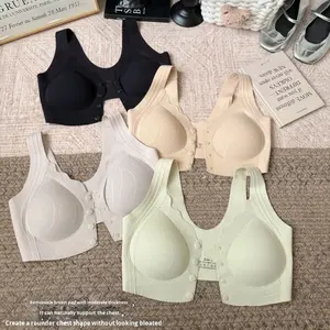 2562 #   Reggiseno Sexy con Scollo a V e Chiusura Frontale, Taglie Grandi, Alta Elasticità <span class=keywords><strong>in</strong></span> Nylon e Latex, Coppa 3/4 con Effetto Push-up - Product Image 2