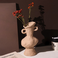 Vas Keramik Dekoratif Bunga Modern Rustic Nordik P299Home Decoration Dengan Tanaman Buatan
