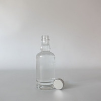 Bouteille en verre de 750 ml pour whisky et spiritueux avec base solide et design de col unique – Bouteilles en verre pour brandy et cognac