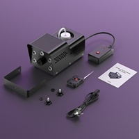 Machine à Brouillard 500W pour Équipement de Scène, Lumière de Machine à Fumée avec Télécommande pour Mariage, Discothèque, DJ, Fête