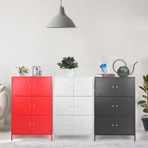 Factory direct sale 6 Doors Locker Steel Staff Wardrobe Locker Cabinet