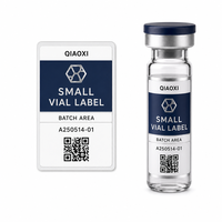 Étiquettes personnalisées imprimées pour flacons en PET transparent, autocollantes, étanches, 3ml 5ml 10ml, forme personnalisée, logo, code QR, numéro de lot