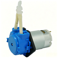 Mini pompe péristaltique auto-amorçante 12V/24V avec contrôle de vitesse DC, en plastique technique, pour l'irrigation et la circulation des plantes
