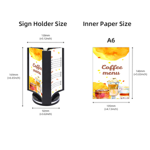 3 mặt nhựa xoay hiển thị <span class=keywords><strong>menu</strong></span> đứng tờ rơi hiển thị dấu hiệu chủ K-217 - Product Image 4