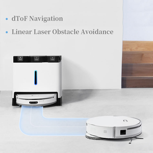 Hotel Home Use Fully Automatic Robot Vacuum Cleaner Self-Cleaning Feature Wet Dry Cleaning Water Supply Drainage Dust <b>Plastic</b> EU - Product Image 2