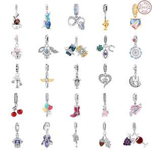 ผู้ผลิตขายส่งเครื่องประดับเงินแท้ 925 สำหรับทำเครื่องประดับ DIY ลูกปัด สร้อยข้อมือ อุปกรณ์เสริม จี้สวยงาม จี้รูปมงกุฎรัก จี้รูปขนนก - Product Image 1