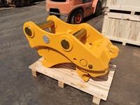 Attache rapide SOOSAN-SB120, diamètre de la goupille 80 mm, connecteur à changement rapide pour excavatrices ou chargeuses-pelleteuses de 55 à 65 tonnes