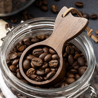 Cuillère à café expresso en bois de noyer écologique de 15ml pour mesurer et doser le thé sucre café