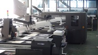 Machine d'impression textile à écran ovale avec imprimante jet d'encre numérique