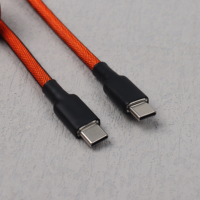 Câble de clavier de jeu USB-C vers USB-C tressé durable Aviator Gx16 avec rétroéclairage RVB, touches programmables, Plug & Play