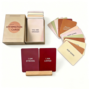 Tarjetas de Mensajes Motivacionales Diarias Personalizadas para Adultos, Opciones Multicolores, Tarjetas de Afirmaciones Positivas Minimalistas con Caja de Regalo de Lujo - Product Image 2