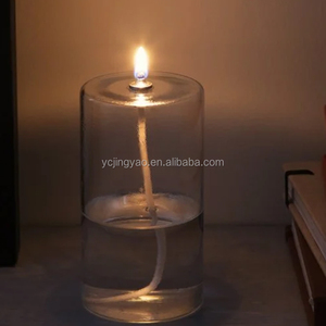 OEM Hand Blown Decorative Clear Borosilicate Cylinder <strong>Refillable</strong> Glass Jar Oil Pillar <strong>Candle</strong> - Product Image 5