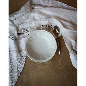 Bols à salade de fruits en porcelaine antique Richard Ginori, bols à soupe de nouilles en métal émaillé avec logo personnalisé, vaisselle de mariage en stock - Product Image 2