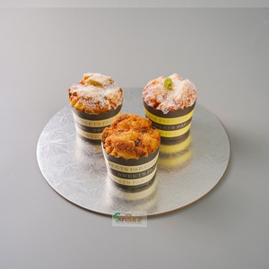 Sunshie Hottest 6 7 8 10 12 Inch Round Sliver Gold Dessert Cake Base Board Tray MDF Cake <b>Drum</b> Boards - Product Image 6