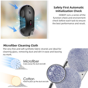 Yinzam <span class=keywords><strong>HOBOT</strong></span> 388 Robot de nettoyage de vitres intelligent, plusieurs modes de fonctionnement automatiques avec technologie AI APP nettoyeur de télécommande - Product Image 2