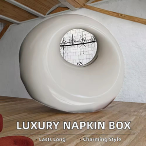 Ins Cute <b>Black</b> White Luxury High-end Handbag Ceramic <b>Tissue</b> Box Porcelain <b>Paper</b> Towel Holder Ornament for Living Room Decor - Product Image 3
