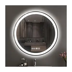 Wholesale 2023 New Touch Screen Led Bathroom Mirror With Round Smart Led Mirror