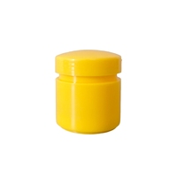 Flacon de crème de voyage en plastique rechargeable, étanche, de qualité pharmaceutique, à large ouverture, vide, coloré, durable, 15 ml