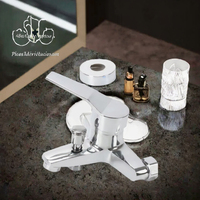 Nouveau Robinet de Douche Mural Monocommande Chaud/Froid avec Jets Doux et Pluie pour Bain