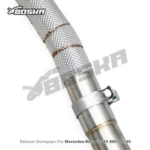 Tubo de Escape Personalizado con Catalizador Turbo para Mercedes-Benz GLS63 AMG W166 5.5T 2015-2019 Boska SS304, Tubo de Alto Flujo - Product Image 5