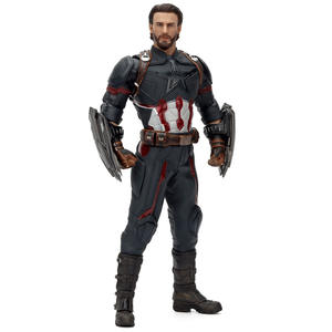 30CM Échelle 1/6 pour Captain America Action Figure Exquis PVC Tête Sculpture Tenant Bouclier Avengers Alliance Ornement Modèle - Product Image 5