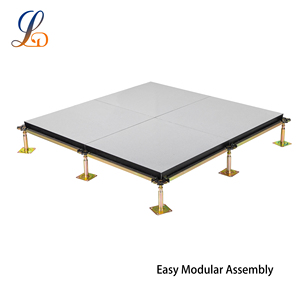 Calcium Sulphate PVC Finish Wood Grain Modern A-Class Fireproof Raised <strong>Floor</strong> for Hospital Data Center Workshop Adjustable - Product Image 2