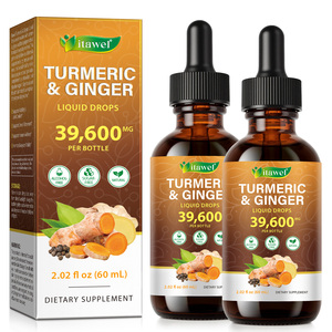 Itawel Vejetaryen Besin Takviyeleri Zerdeçal Zencefil Ekstresi Oral Sıvı Damlalar Canlılık ve Bağışıklık Desteği İçin - Product Image 1