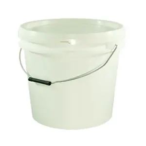 聚丙烯材料保证质量卡扣式盖子安全和气密密封10L食品级桶，带盖，用于可靠的食物储存