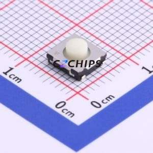 EVQQ2K03W Tactile Switch SMD,6x6.5mm Switch Single Pole Single Throw Round Button 1.3N Vertical Mount - Product Image 1