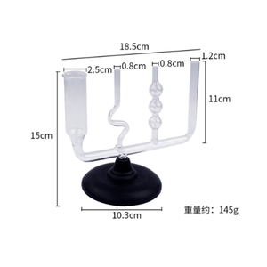 Manómetro de Vidrio Yulin YL160210 con Tubo de Conexión y Base de Plástico para Uso Escolar, Enseñanza de Física, Demostración Experimental, Superficie Libre - Product Image 2