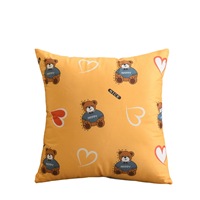 Hoshom taie d'oreiller imprimée personnalisée 100% coton lin matériel doux confortable pour la décoration intérieure canapé chambre housse de coussin