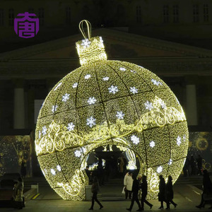 Arco de luces LED con bolas de Navidad, personalizado para exteriores e interiores, diseño impermeable IP65 para eventos, bodas y festivales. - Product Image 3
