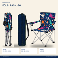 Chaise de camping à dossier haut en gros avec porte-gobelet latéral et logo et motif personnalisés pour les rassemblements sociaux en extérieur