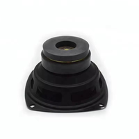 Speaker Woofer Kerucut Kertas 4 Inch High Fidelity dengan Surround Karet dan Casing Plastik untuk Sistem Audio Rumah 18W RMS 4 Ohm Komponen