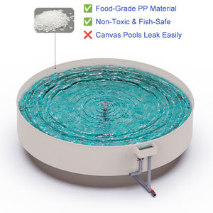 Étang à poissons PP <span class=keywords><strong>de</strong></span> taille personnalisée pour l'aquaculture commerciale terrestre étang à poissons durable pour la pisciculture - Product Image 2