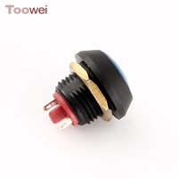 Interrupteur à bouton-poussoir étanche IP67 TOOWEI 12 mm avec borne de soudure pour chargeur compact