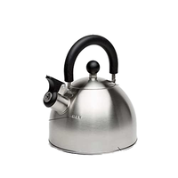 Bouilloire à thé en acier inoxydable de 2,5 litres, design classique, siffleuse, fond à induction, ébullition rapide, 800W, passe au lave-vaisselle