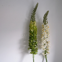 Fleurs artificielles blanches faites à la main avec longue tige pour les décorations de Noël et du Nouvel An de remise des diplômes de mariage à la maison