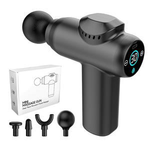 Pistola de Masaje Neutral con 4 Cabezales, Recargable por USB, Motor sin Escobillas, Equipo de Relajación Muscular, Masajeador de Cuello - Product Image 3