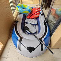 Bateau pneumatique OUCHAO grand format pour 3-4 personnes, pêche