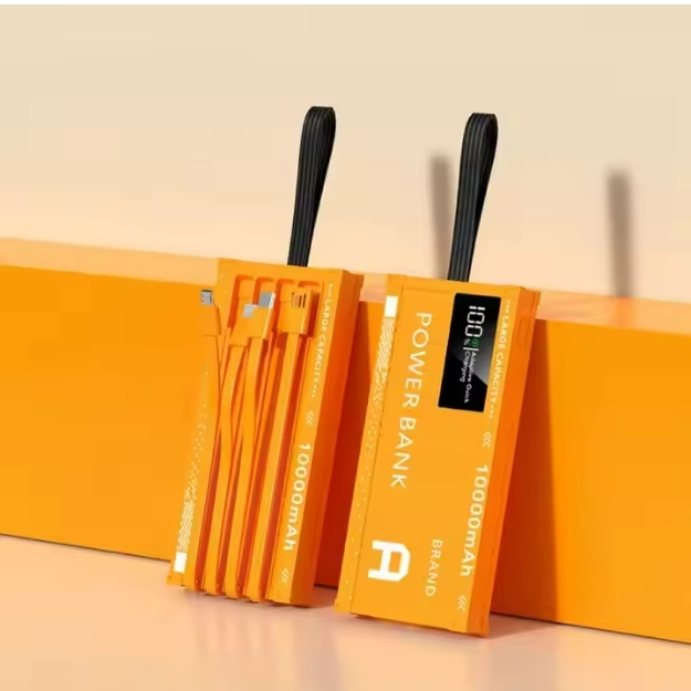 Portable 20000mAh Power Bank with 10000mah Super Quick Charger Built-in Cables 20W Waterproof Output for Mobile Phones