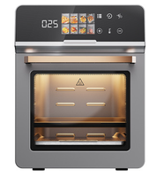Friteuse à air électrique entièrement automatique 20L, écran LCD moderne, multifonctionnelle, design carré en acier inoxydable, économe en énergie, pour la maison